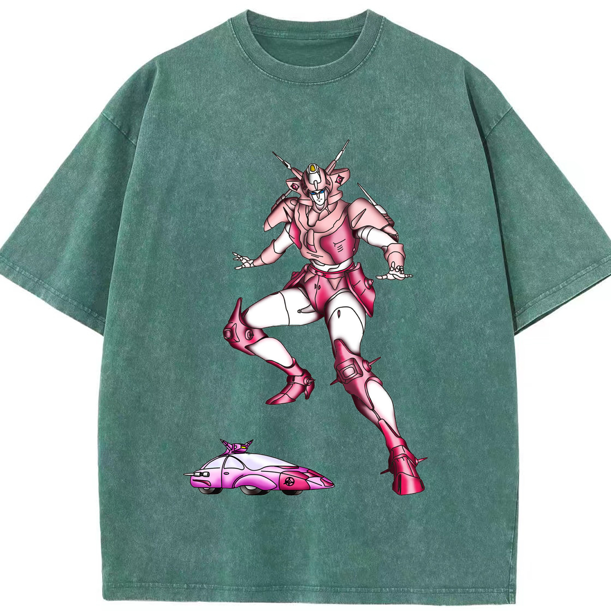 （画像用）  綿100% ヴィンテージ風 半袖Tシャツ（フロントプリント）